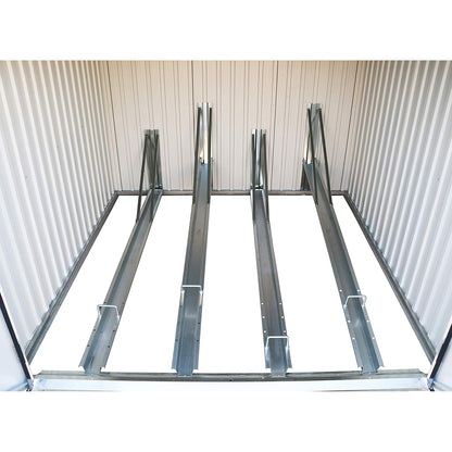 Metal Bicycle Storage Unit 203x202x162.5 Cm Anthracite Grey_5