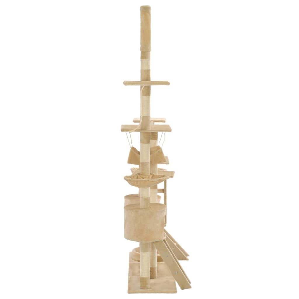Vidaxl Rascador Para Gatos Poste Rascador De Sisal 230-250 Cm Beige_2