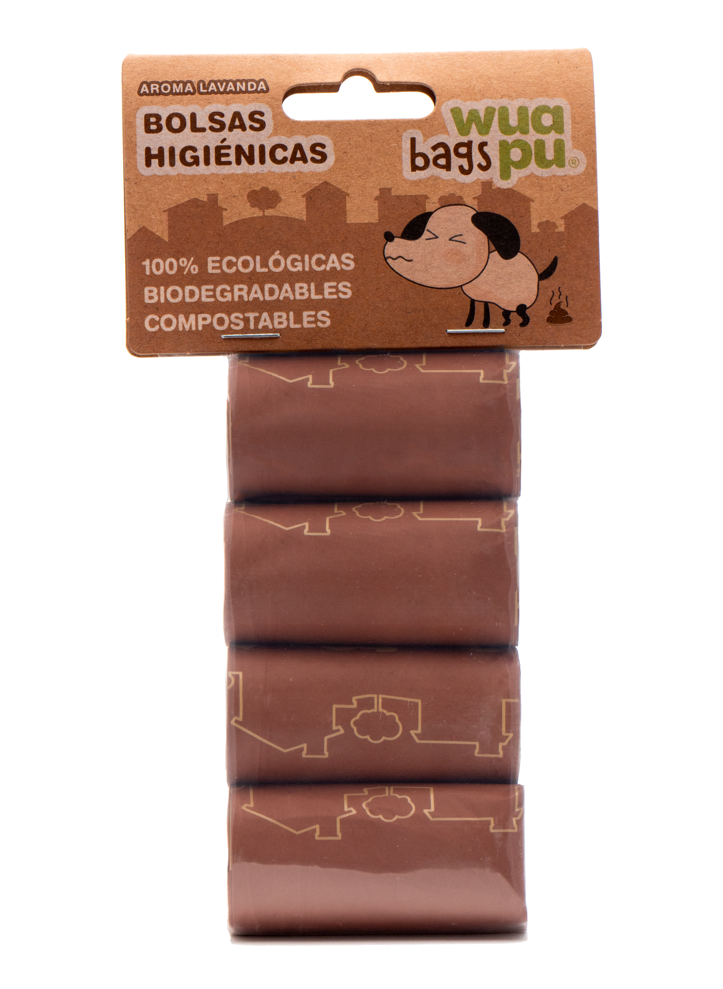 Wuapu 4 Rollos Bolsas Biodegradables