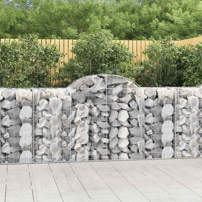 Cestas De Gaviones 4 Uds Forma De Arco Hierro 200x50x100/120cm_1