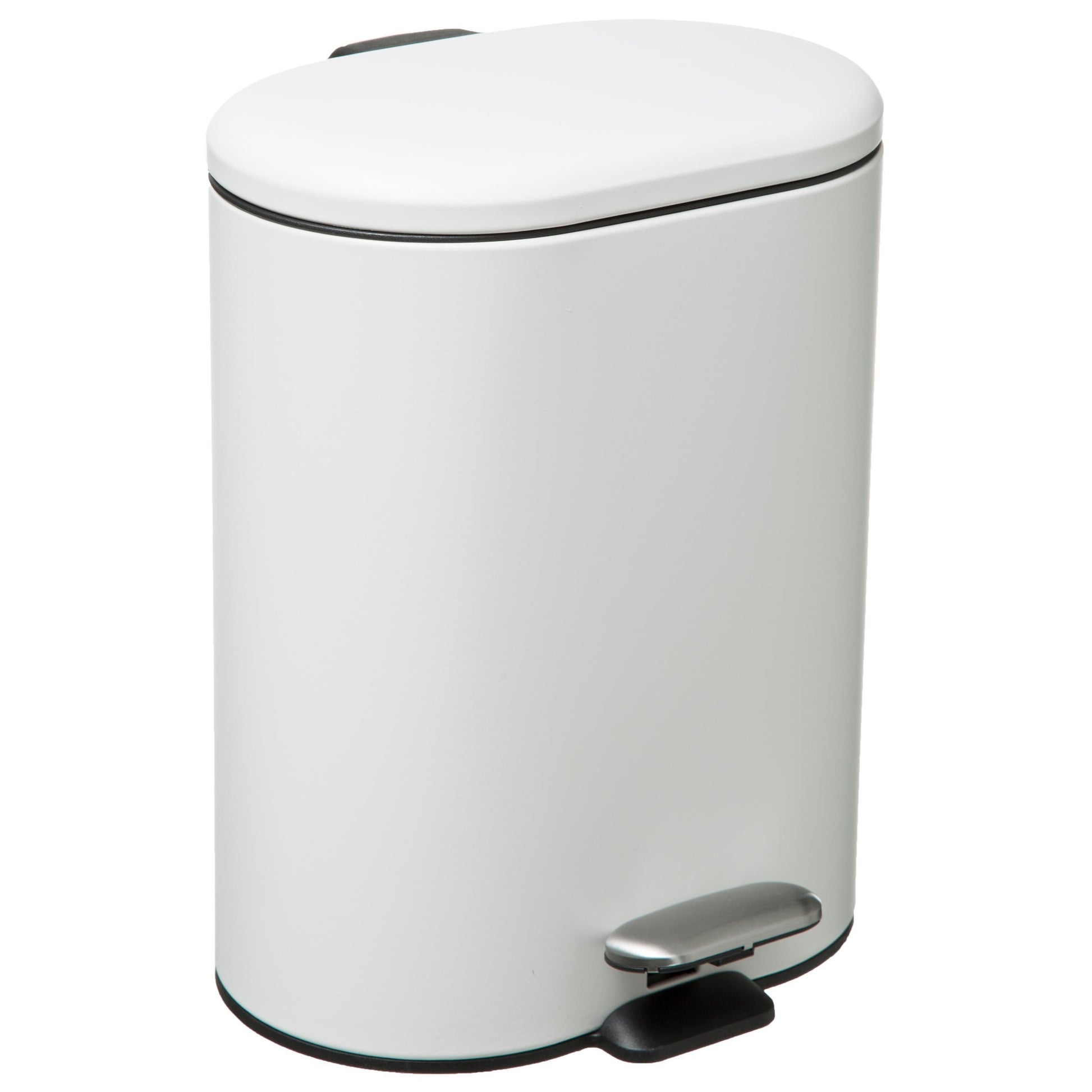 Cubo Pedal Acero Inoxidable Siliflex 6 L Blanco_0
