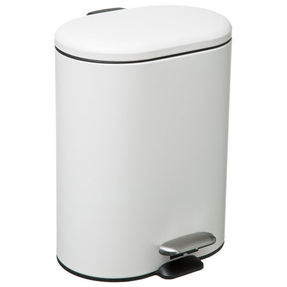 Cubo Pedal Acero Inoxidable Siliflex 6 L Blanco_0
