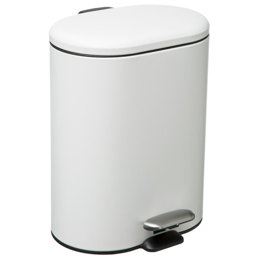 Cubo Pedal Acero Inoxidable Siliflex 6 L Blanco_0