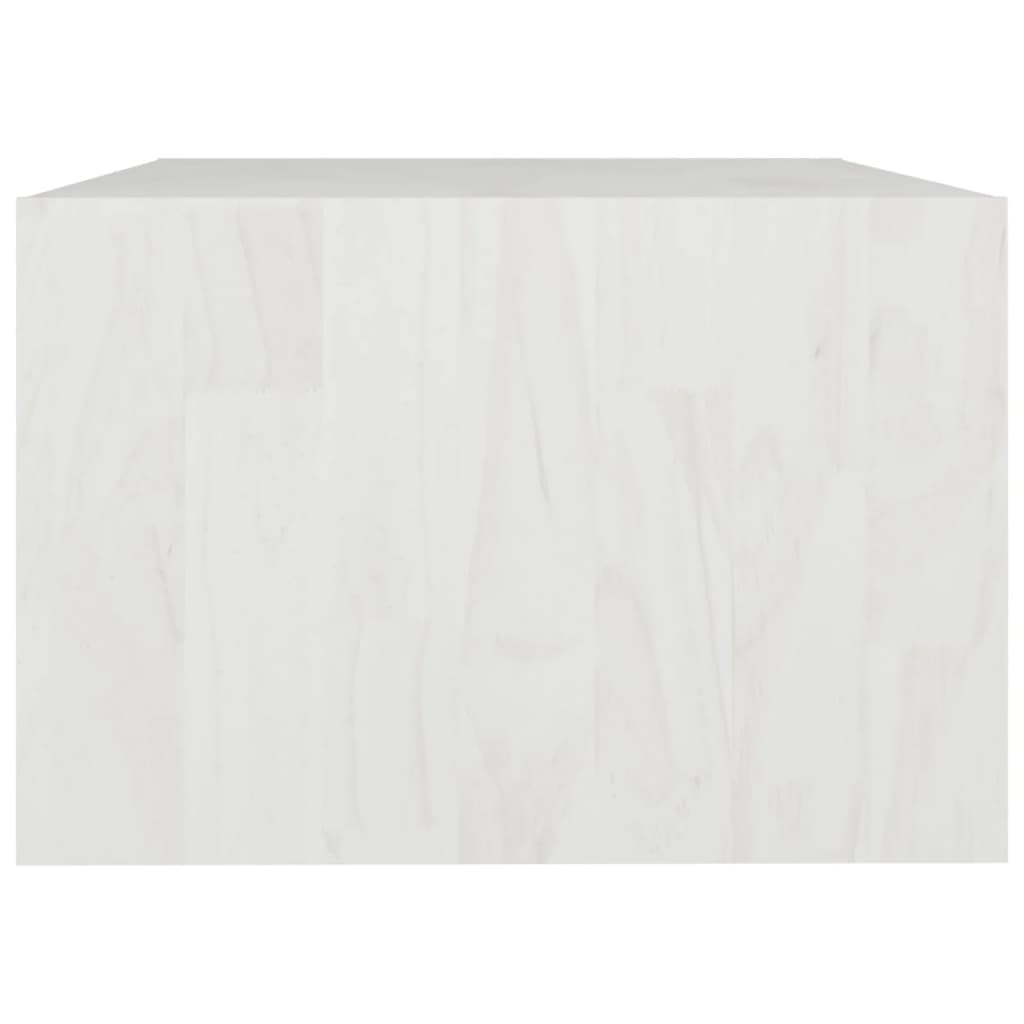 Mesa De Centro De Madera Maciza De Pino Blanco 75x50x33,5 Cm_4