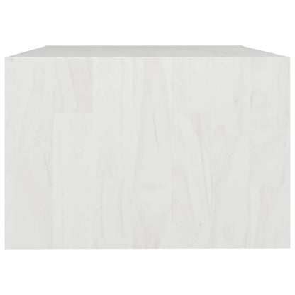 Mesa De Centro De Madera Maciza De Pino Blanco 75x50x33,5 Cm_4