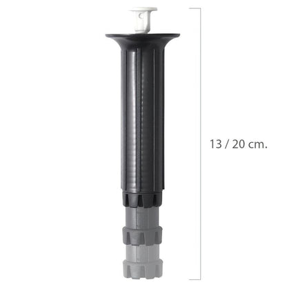 Pata Regulable Fija 13 / 20 Cm. Negro_0