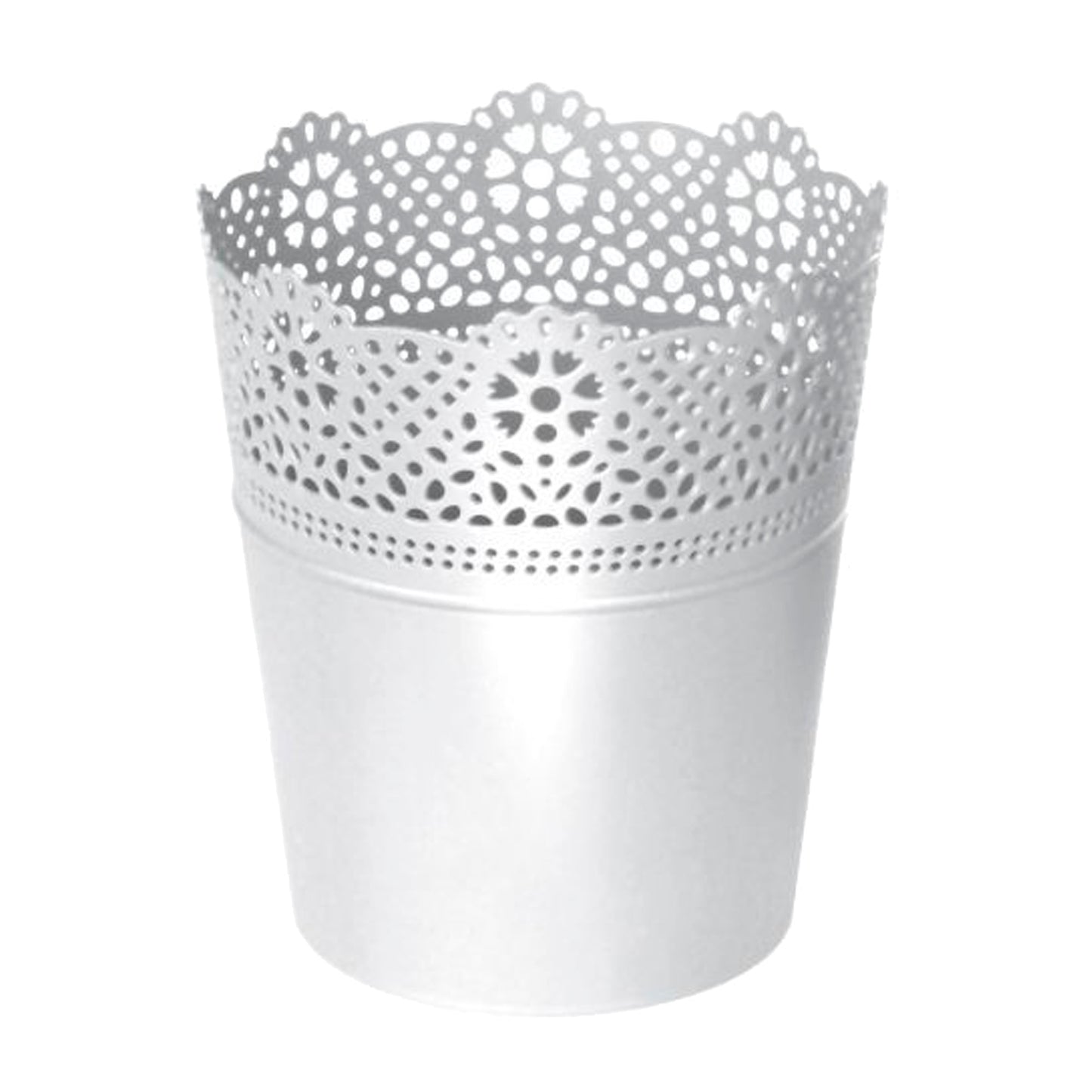 Maceta Lace , Dimensiones (mm) 135x135x155, Color Blanco_0