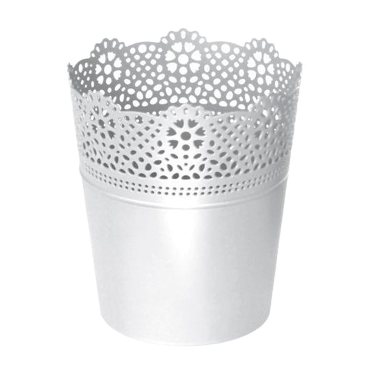 Maceta Lace , Dimensiones (mm) 135x135x155, Color Blanco_0