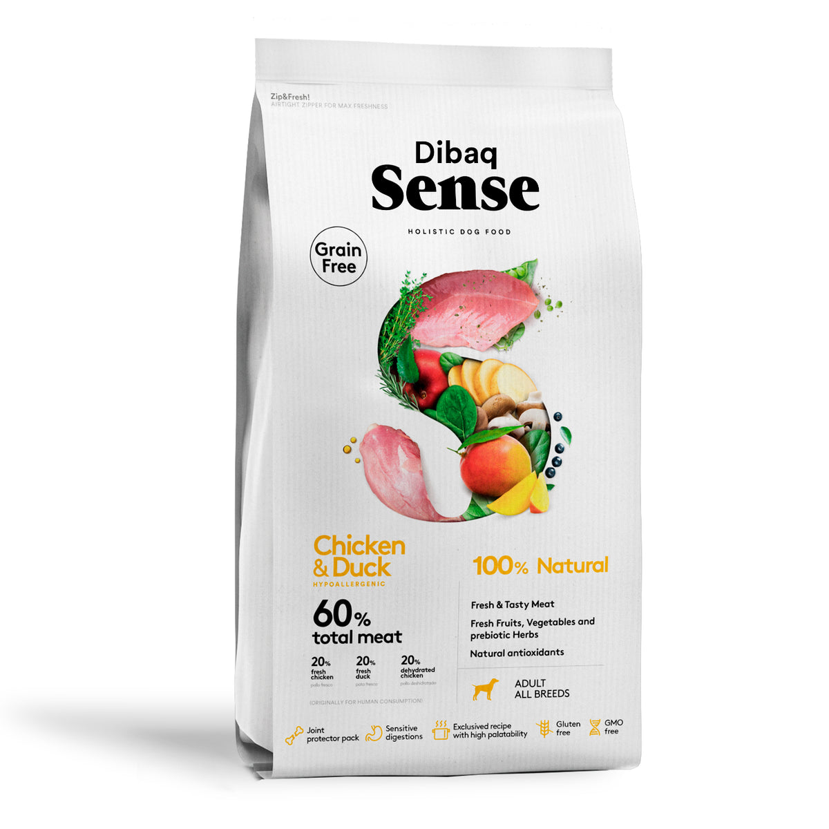 Dibaq Sense Grain Free Pollo Y Pato 2 Kg_0