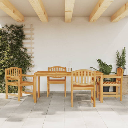 Vidaxl Juego De Comedor Para Jardín 5 Piezas Madera Maciza De Teca_1