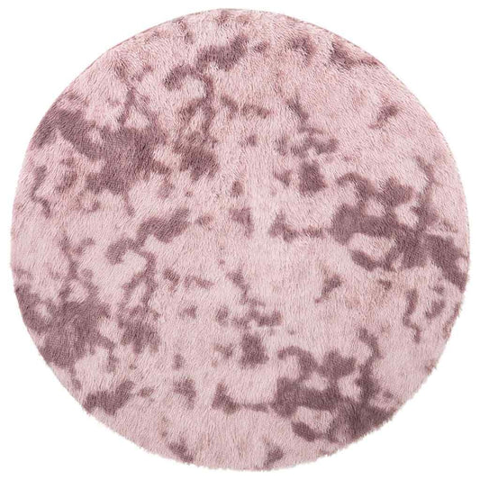 Vidaxl Alfombra De Pelo Largo Navarra Rosa Polvoriento 120x120 Cm_0