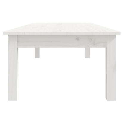 Mesa De Centro De Madera Maciza De Pino Blanco 110x50x30 Cm_2