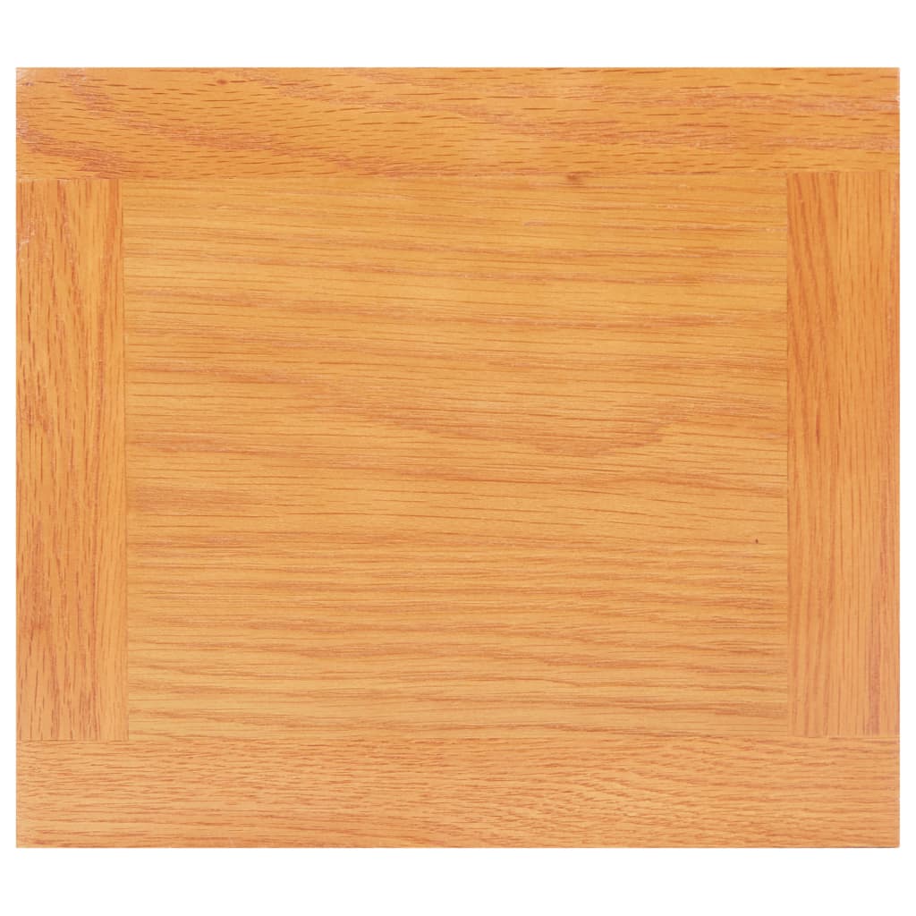 Mesa Auxiliar De Madera Maciza De Roble 27x24x55 Cm_3