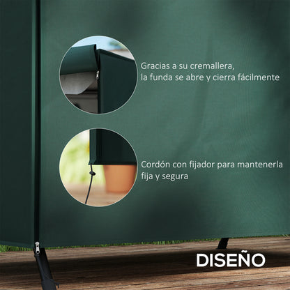 Outsunny Funda Columpios Jardín Con Cremallera Cubierta Muebles De Exterior_5