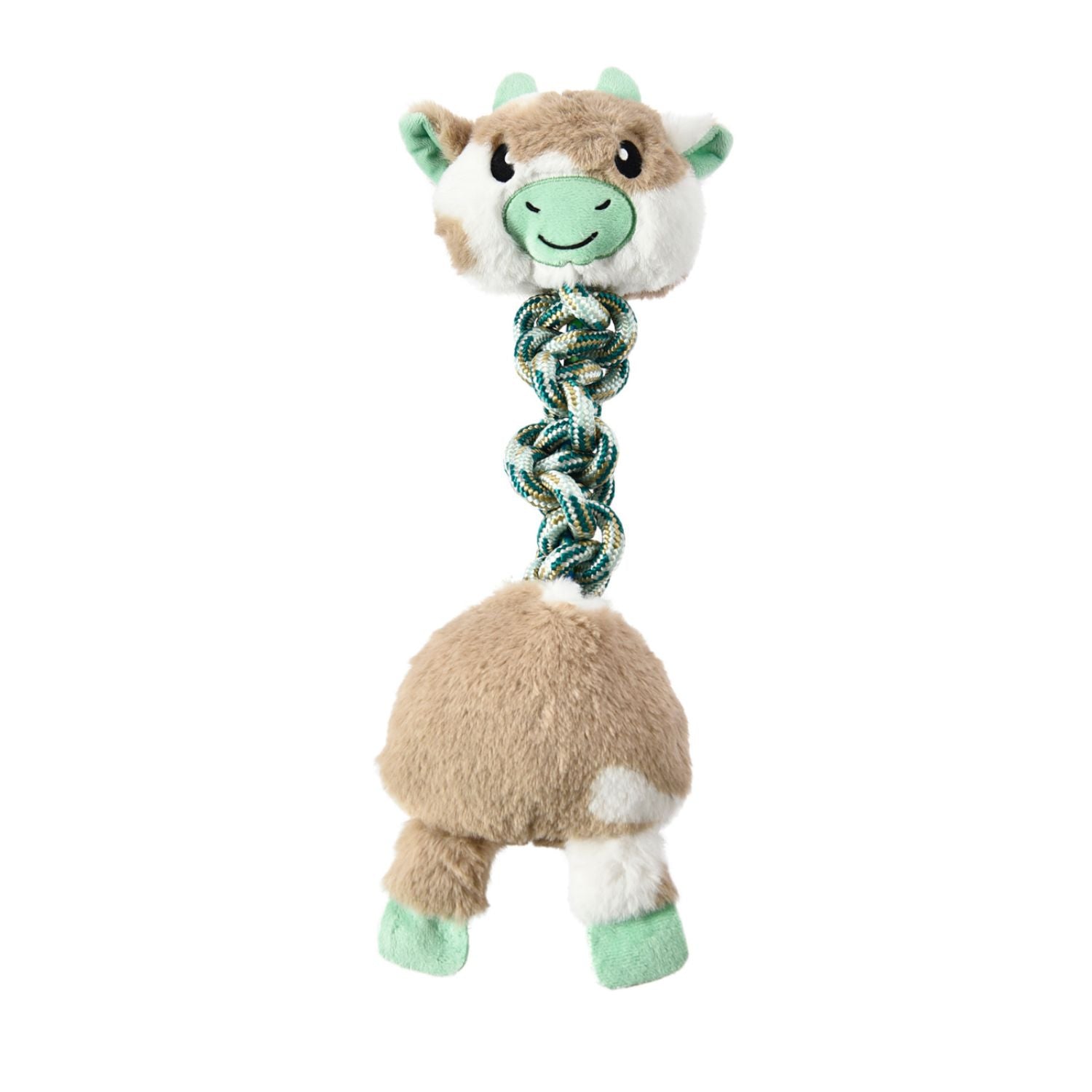 Juguete De Peluche Y Cuerda Anudada Para Perro Wuapu, Diseño Vaca De 44cm_0