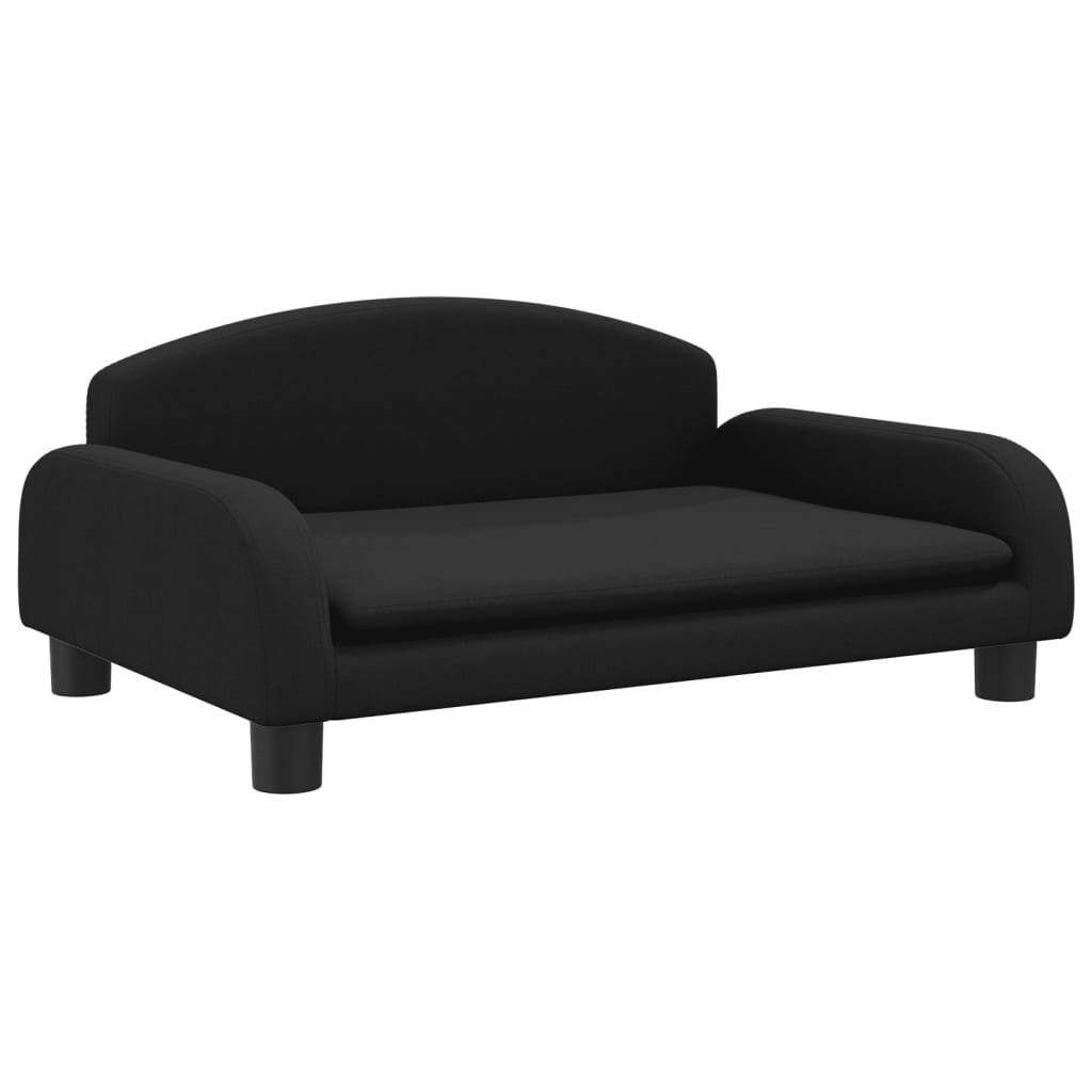 Cama Para Perros De Tela Negra 70x45x30 Cm / Vetonek_1