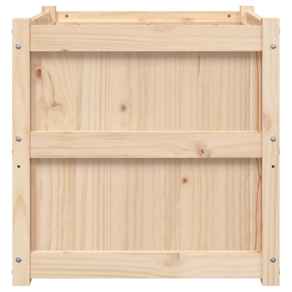 Jardinera De Madera Maciza De Pino 60x60x60 Cm_4