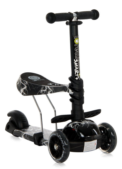 Patinete Infantil Con Asiento Y Respaldo Smart Plus Black Flash_1