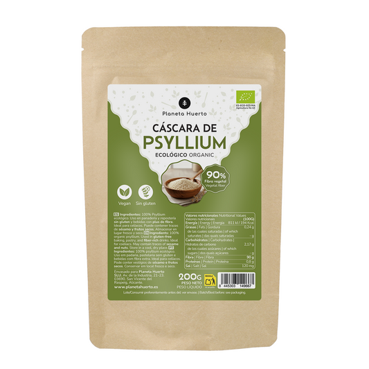 Cáscara de Psyllium Husk ECO Planeta Huerto 200 g