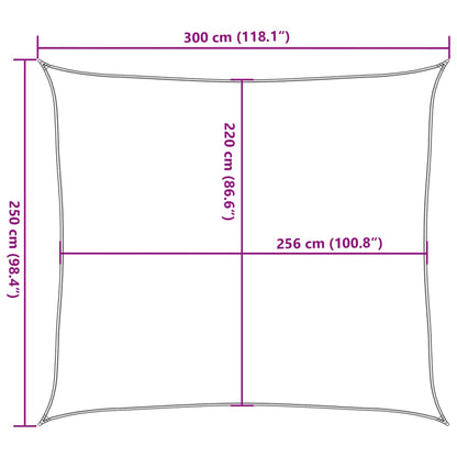 Vidaxl Toldo De Vela Poliéster Oxford 100% Arena 3x2,5 M_2