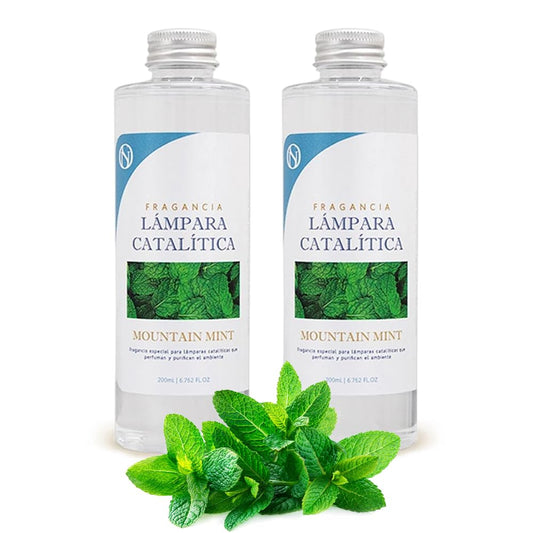 Pack 2x Fragancia Para Lámpara Catalítica 200ml: Aroma Mountain Mint - Disfruta De Tu Aroma Favorito Durante Más Tiempo_0