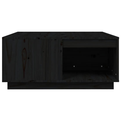 Mesa De Centro De Madera Maciza De Pino Negro 80x81x36,5 Cm_4