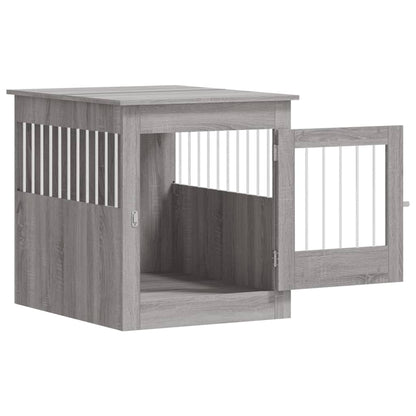 Jaula Para Perros Madera Ingeniería Gris Sonoma 64,5x80x71 Cm_5