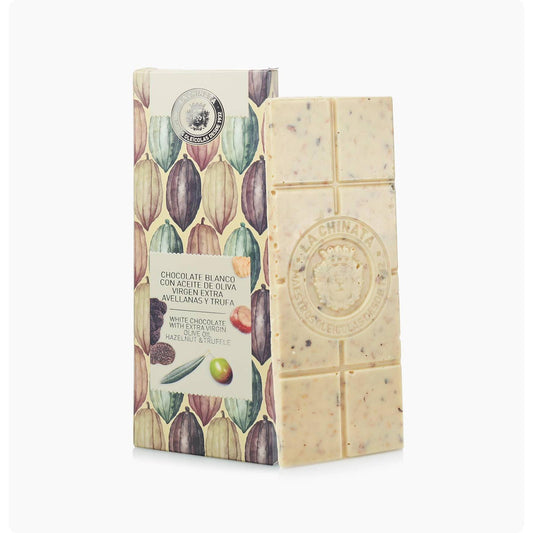 Chocolate Blanco con Aove, Avellana y Trufa* La Chinata 100 gr