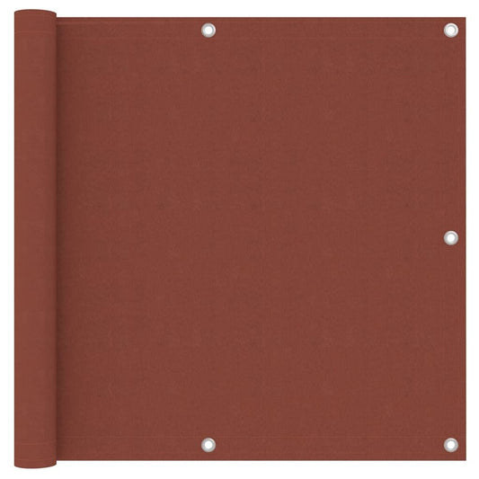 Vidaxl Toldo Para Balcón De Tela Oxford Terracota 90x300 Cm_0