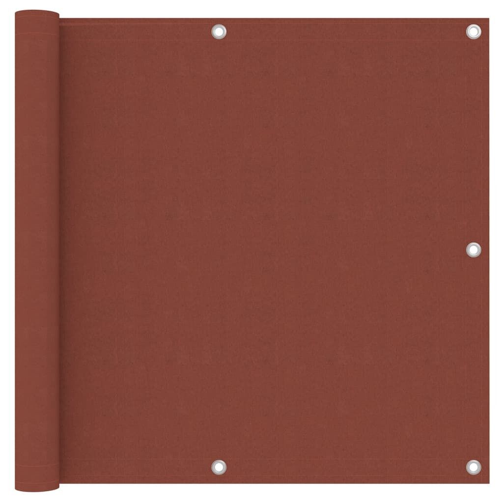 Vidaxl Toldo Para Balcón De Tela Oxford Terracota 90x500 Cm_0