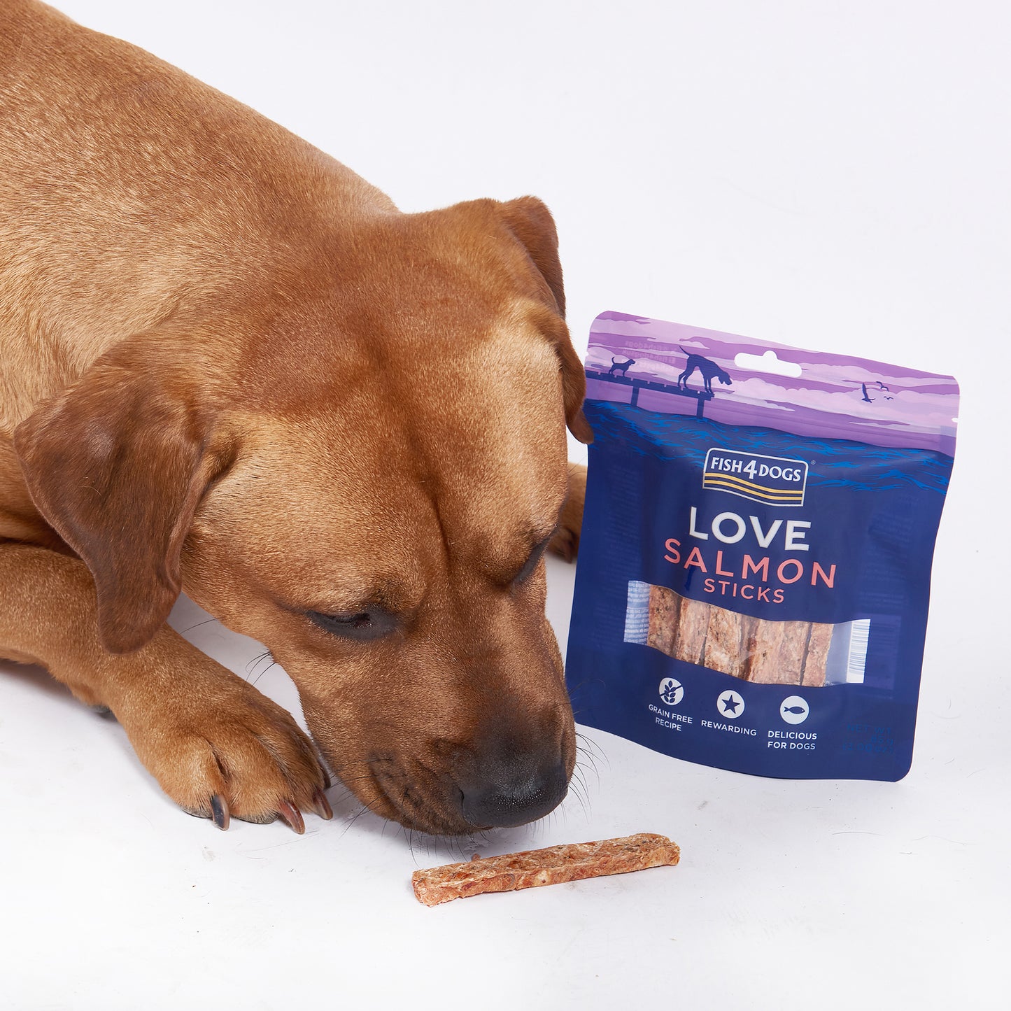 Fish4dogs Snack Para Perros – Love Salmón Sticks 85 G (pack De 10)_2