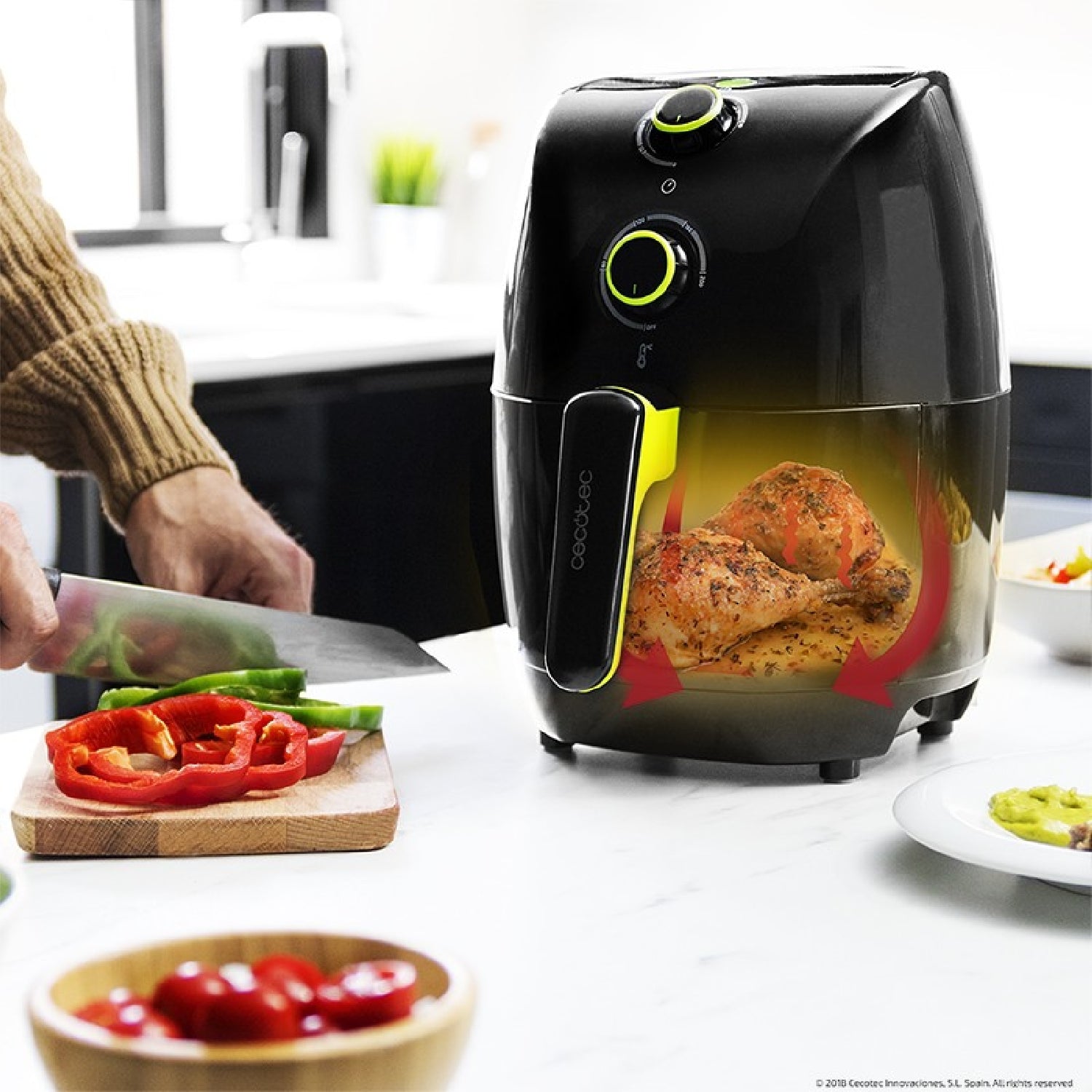 Freidora Sin Aceite Cecofry Compact Rapid Black Cecotec_1