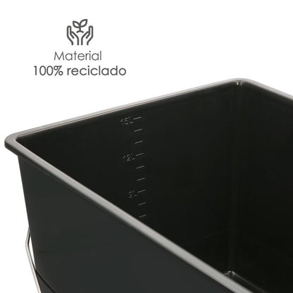 Cubeta Pintura 15 Litros Con Rejilla. Fabricado En Plastico. Cubeta Pintor, Cubo Pintura, Cubo Pintura Con Rodillo,