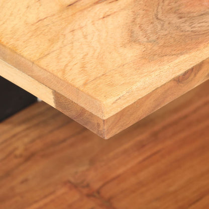 Mesita De Noche De Madera Maciza De Acacia 50x40x40 Cm_3