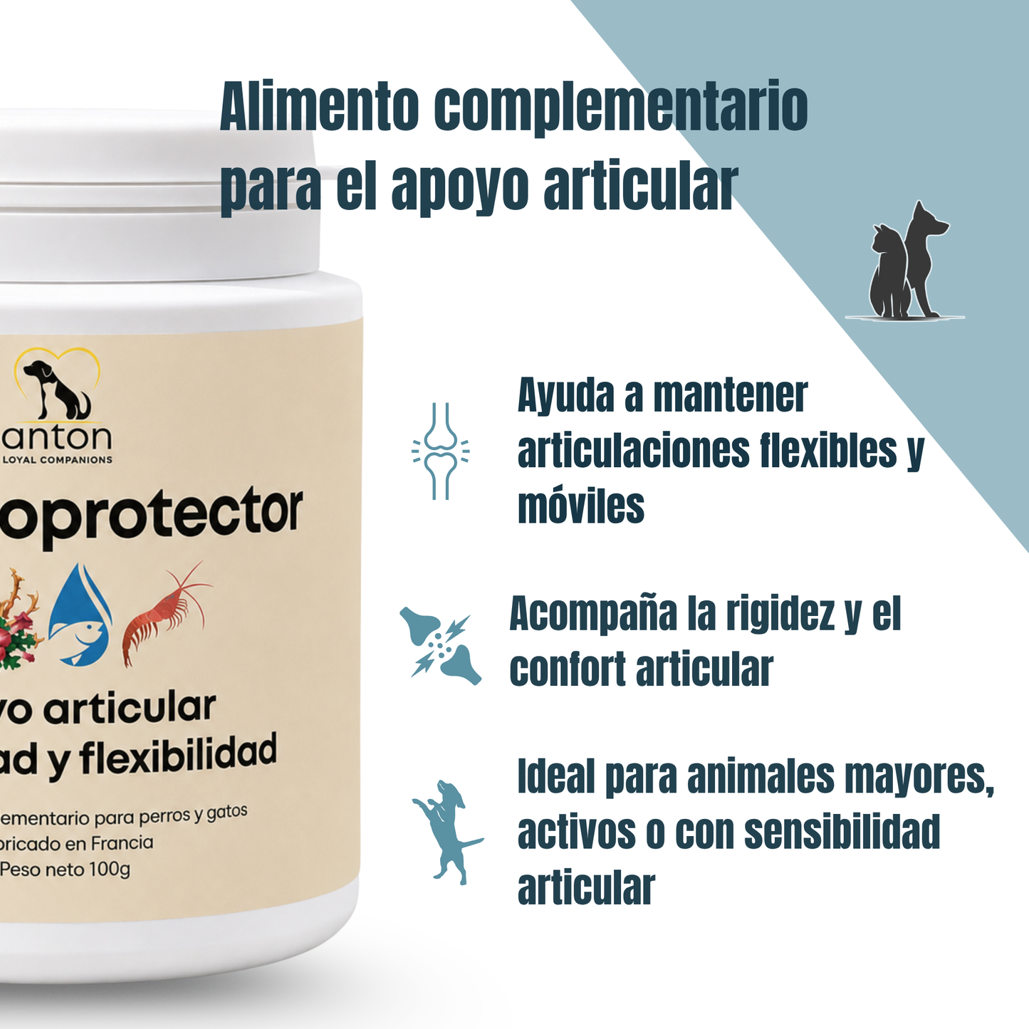 Condroprotector para perros y gatos – Movilidad y articulaciones – 100 g_1