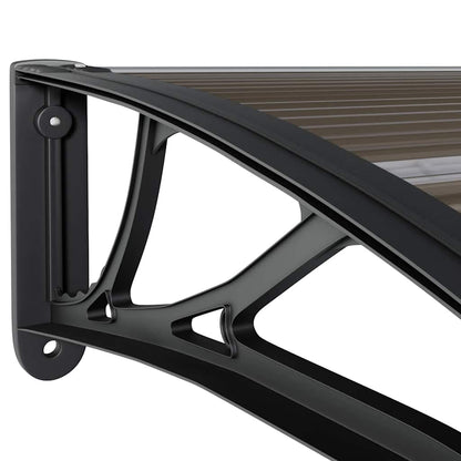Marquesina De Puerta Pc Negro 240x75 Cm_5