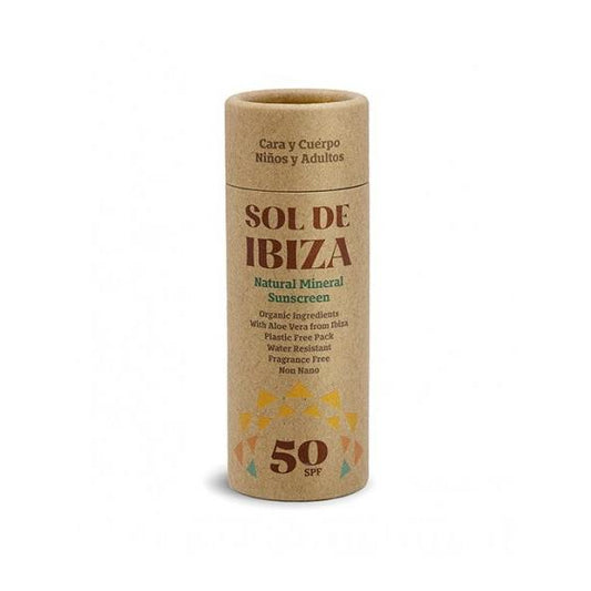 Protector solar mineral SPF50 sin plástico Sol de Ibiza 45 g