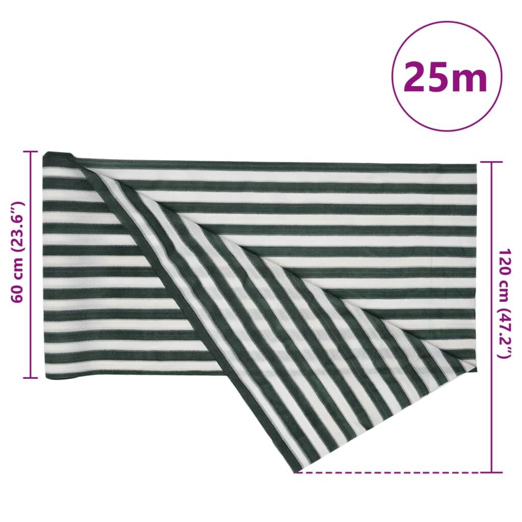 Vidaxl Red De Privacidad Hdpe Verde Y Blanco 1,2x25 M 75 G/m²_2