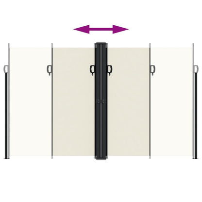 Vidaxl Toldo Lateral Retráctil Crema 200x600 Cm_4