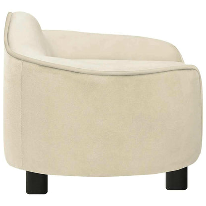 Vidaxl Sofá Para Perros Felpa Crema 67x47x36 Cm_3