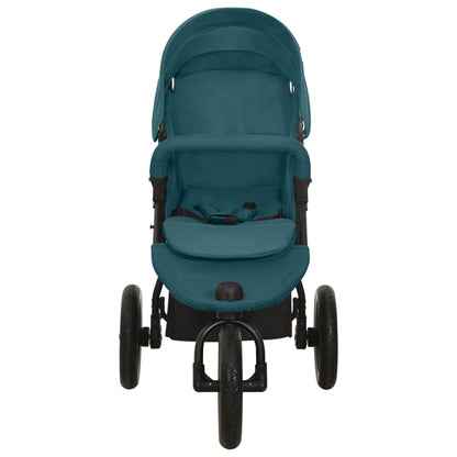 Vidaxl Cochecito De Bebé De Acero Verde_1