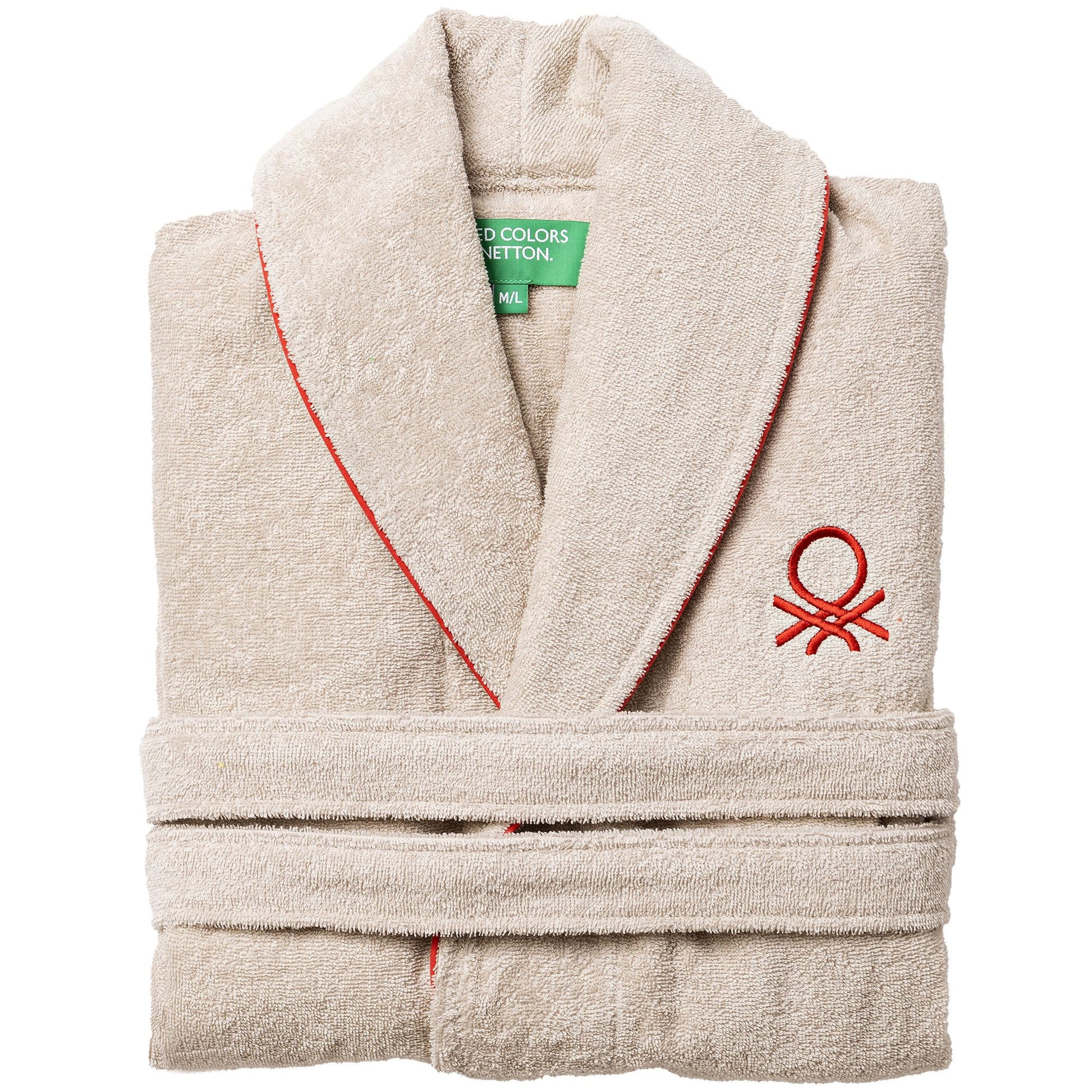 Albornoz L/xl 360gsm 100%algodon Beige Casa Benetton_0