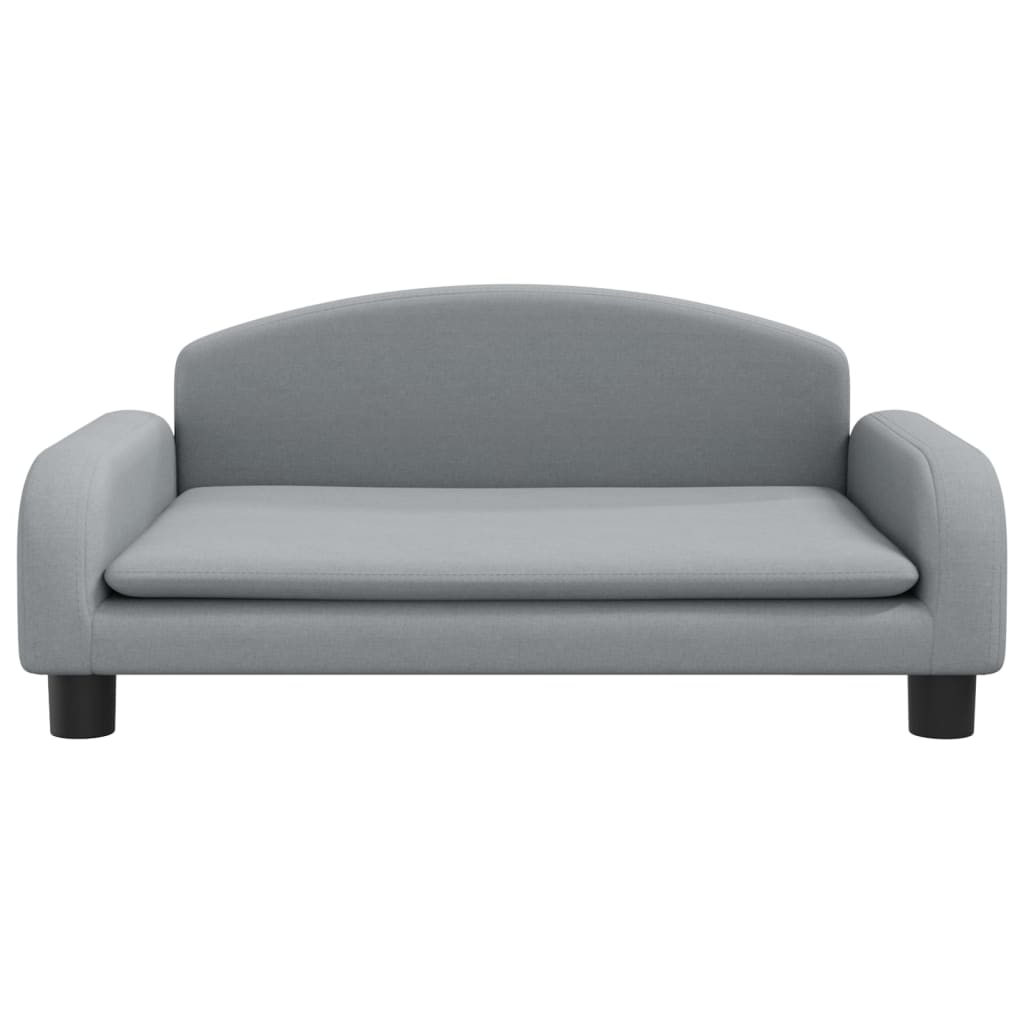 Cama Para Perros De Tela Gris Claro 70x45x30 Cm / Vetonek_1