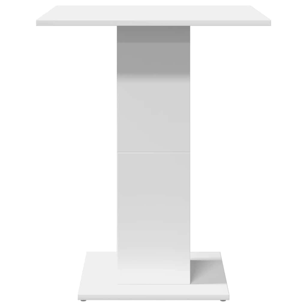 Mesa De Bistró De Madera Contrachapada Blanco 60x60x75 Cm_3