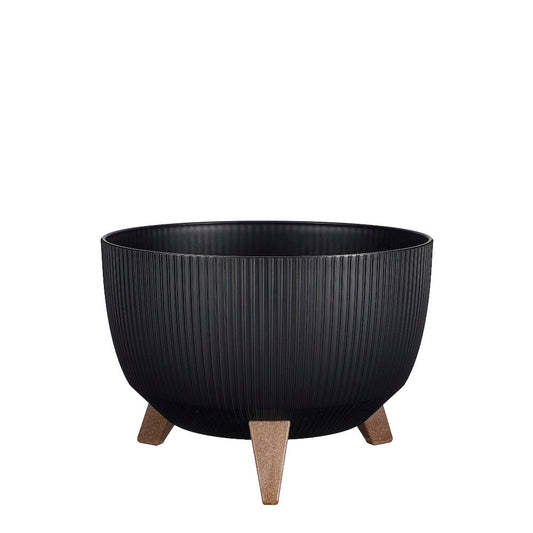 Macetero Doppio Fsc Negro 33cm_0