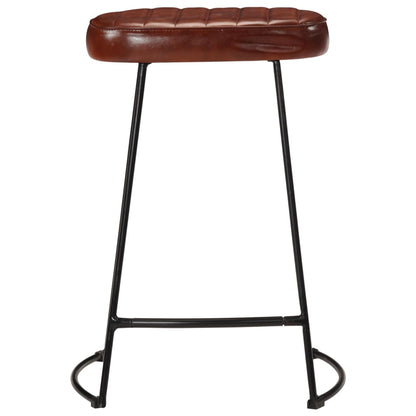 Taburetes De Bar 2 Uds Marrón Oscuro 41x29x62 Cm_1
