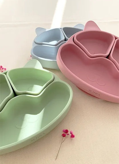 Plato Con Divisiones Extraíbles Y Forma De Perrito - Gris Perla._4