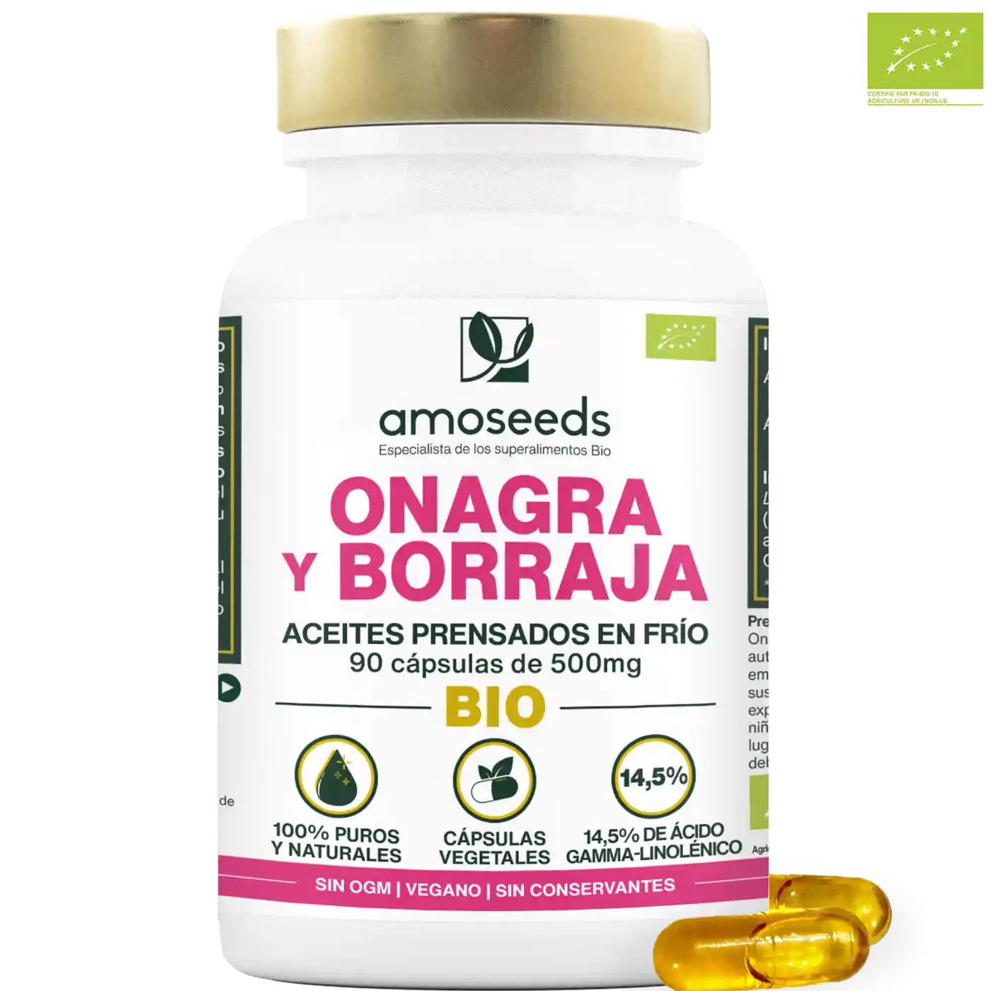 Aceite De Onagra Y Borraja Bio | 90 Cápsulas_0
