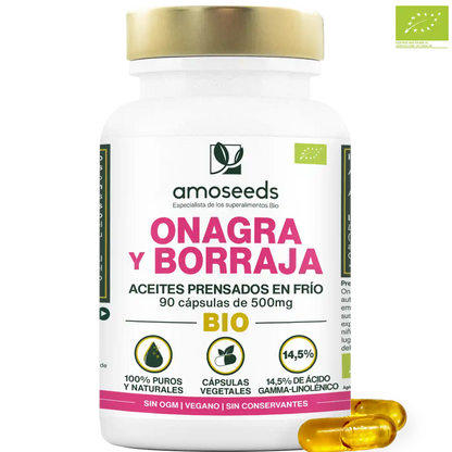 Aceite De Onagra Y Borraja Bio | 90 Cápsulas_0