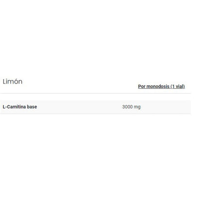 L-carnitine 3000 20 Viales Limón